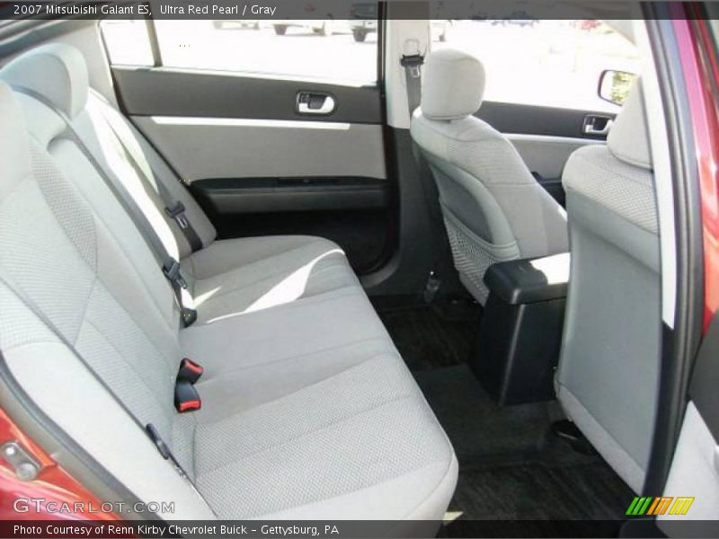 Ultra Red Pearl / Gray 2007 Mitsubishi Galant ES