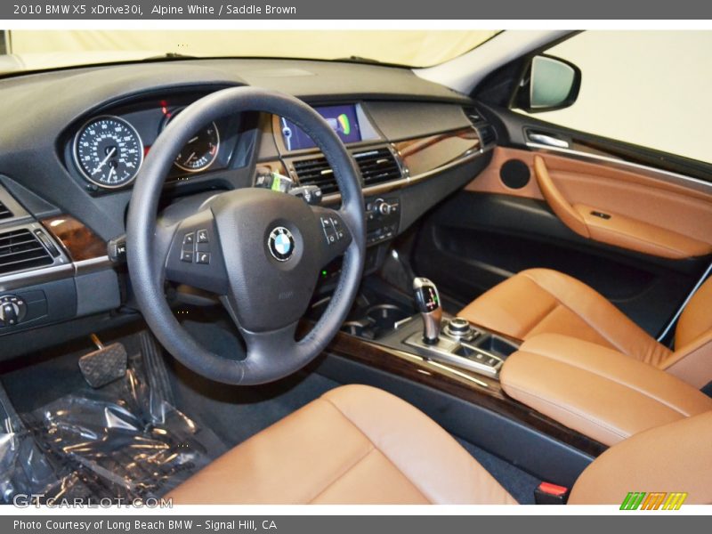 Alpine White / Saddle Brown 2010 BMW X5 xDrive30i
