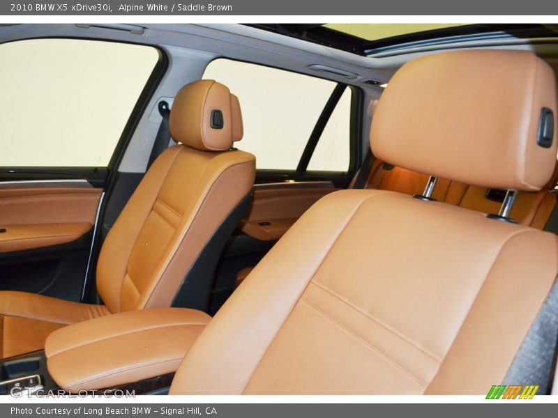 Alpine White / Saddle Brown 2010 BMW X5 xDrive30i