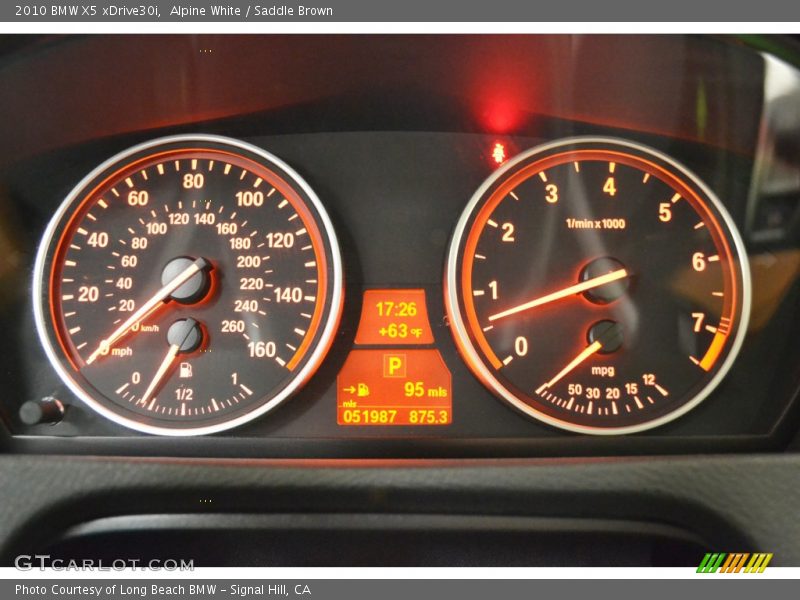 Alpine White / Saddle Brown 2010 BMW X5 xDrive30i