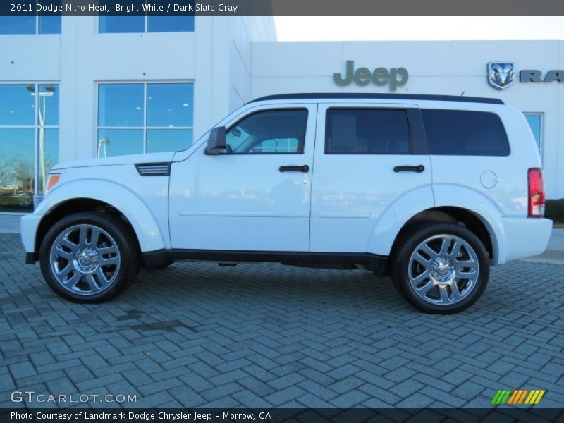 Bright White / Dark Slate Gray 2011 Dodge Nitro Heat