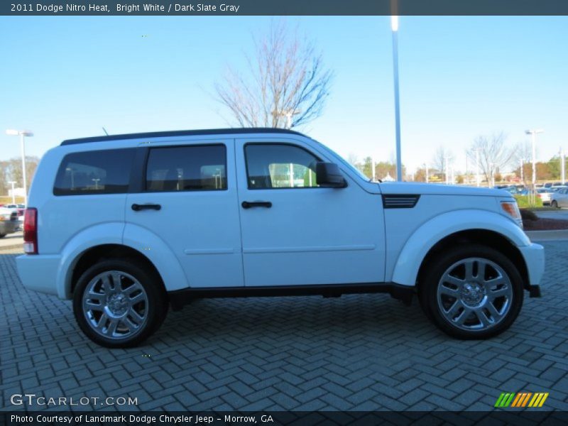 Bright White / Dark Slate Gray 2011 Dodge Nitro Heat