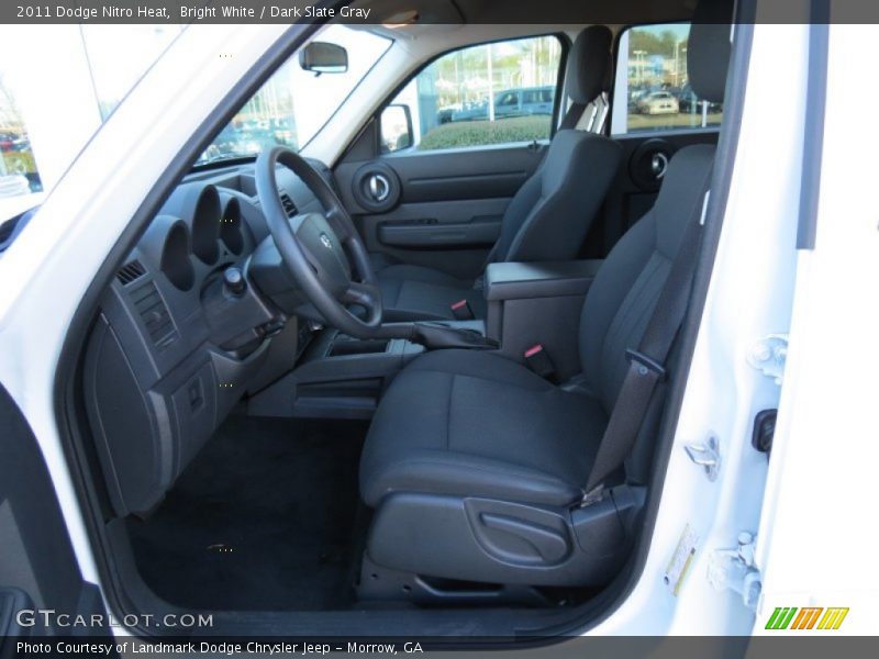 Bright White / Dark Slate Gray 2011 Dodge Nitro Heat