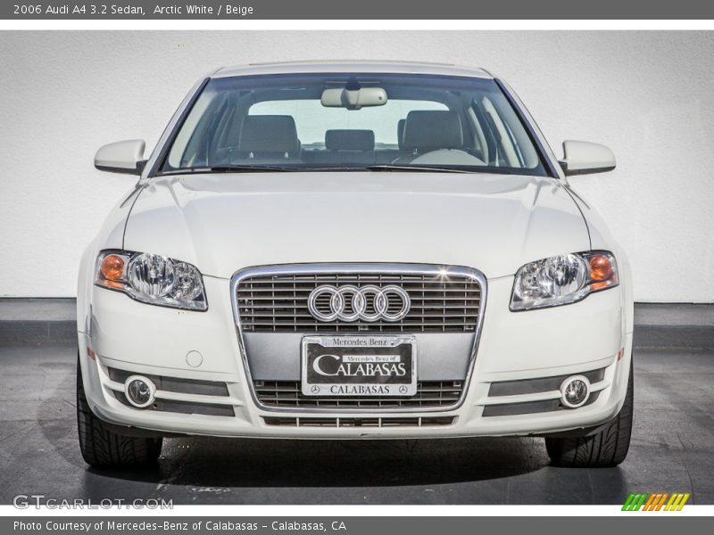 Arctic White / Beige 2006 Audi A4 3.2 Sedan