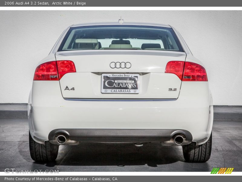 Arctic White / Beige 2006 Audi A4 3.2 Sedan