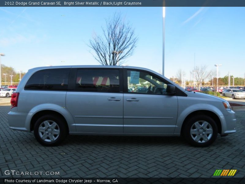Bright Silver Metallic / Black/Light Graystone 2012 Dodge Grand Caravan SE