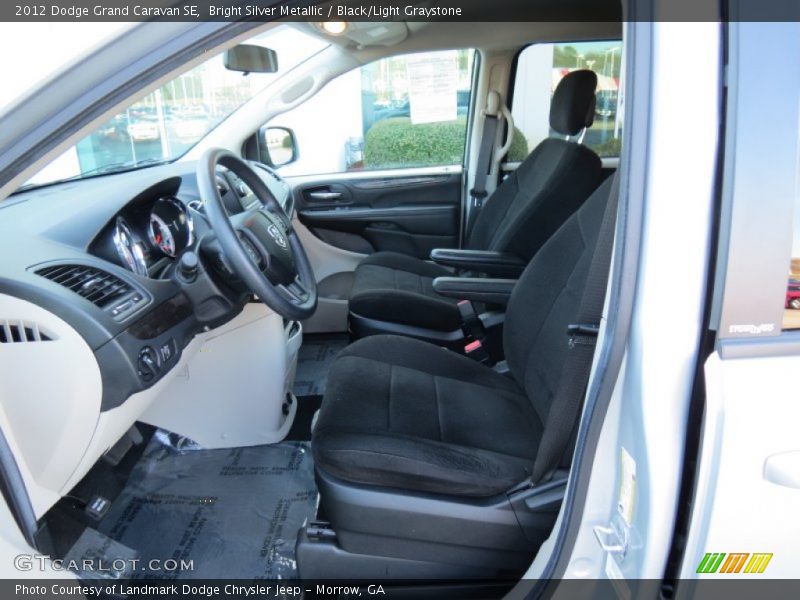 Bright Silver Metallic / Black/Light Graystone 2012 Dodge Grand Caravan SE