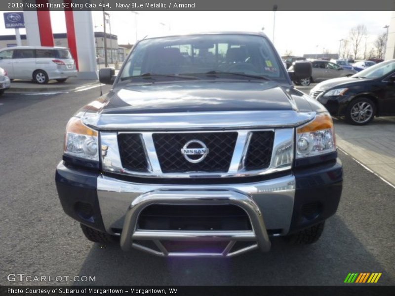 Navy Blue Metallic / Almond 2010 Nissan Titan SE King Cab 4x4