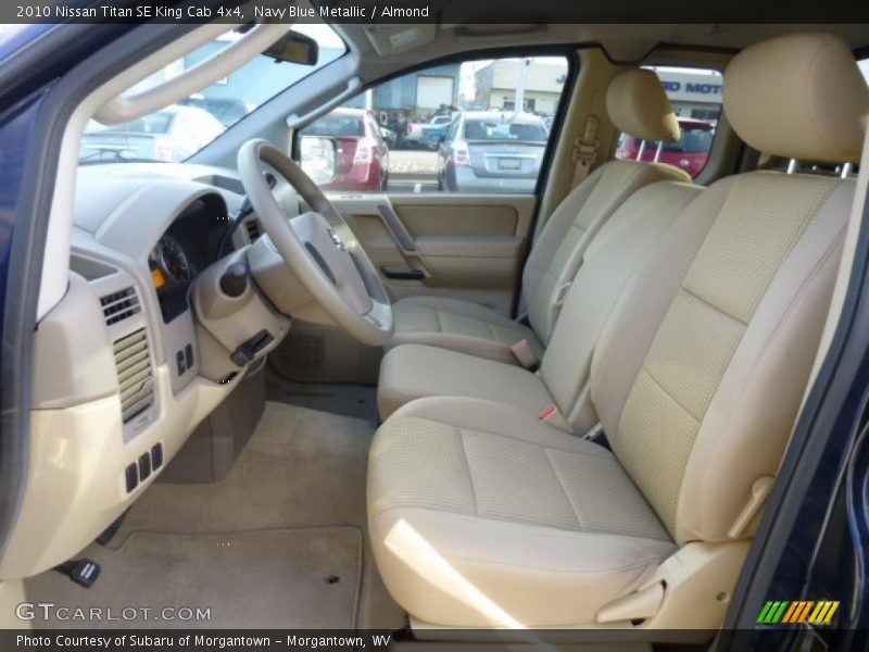 Navy Blue Metallic / Almond 2010 Nissan Titan SE King Cab 4x4
