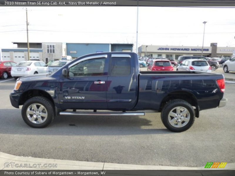 Navy Blue Metallic / Almond 2010 Nissan Titan SE King Cab 4x4