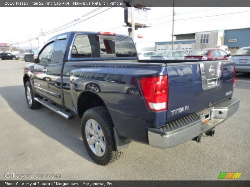 Navy Blue Metallic / Almond 2010 Nissan Titan SE King Cab 4x4