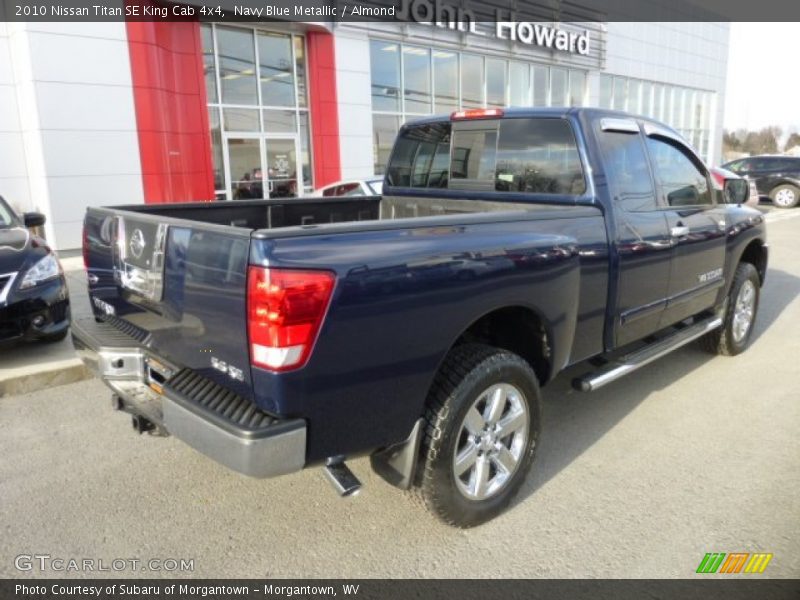 Navy Blue Metallic / Almond 2010 Nissan Titan SE King Cab 4x4