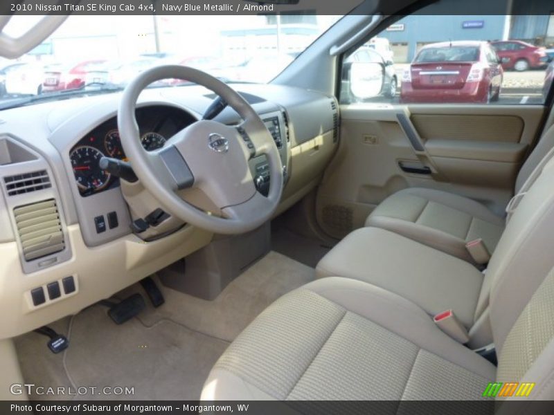 Navy Blue Metallic / Almond 2010 Nissan Titan SE King Cab 4x4