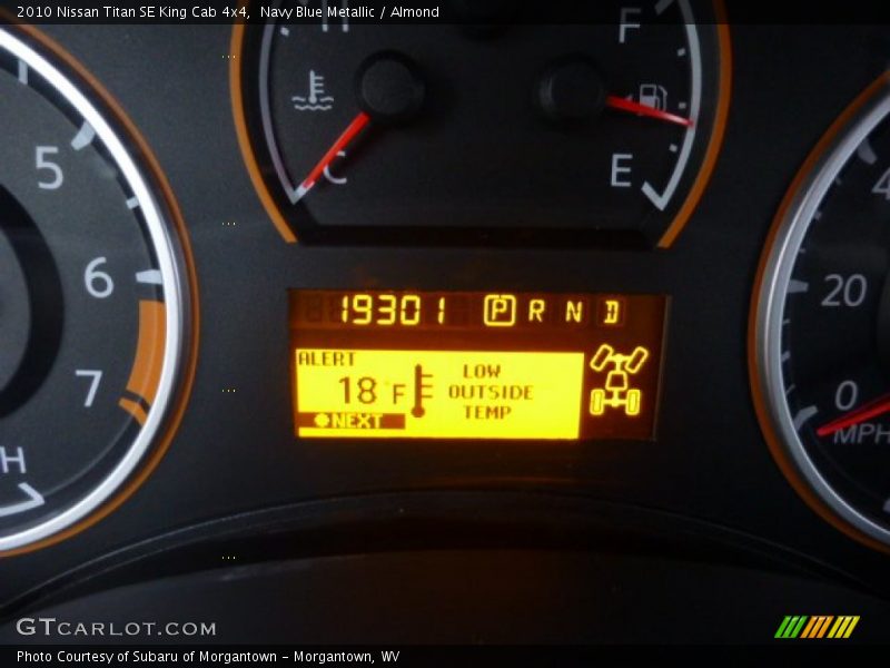 Navy Blue Metallic / Almond 2010 Nissan Titan SE King Cab 4x4