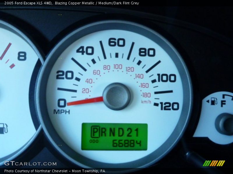 Blazing Copper Metallic / Medium/Dark Flint Grey 2005 Ford Escape XLS 4WD