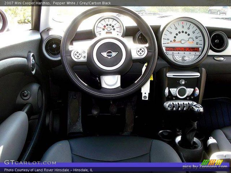 Pepper White / Grey/Carbon Black 2007 Mini Cooper Hardtop