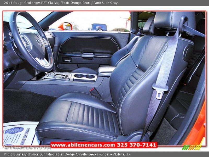 Toxic Orange Pearl / Dark Slate Gray 2011 Dodge Challenger R/T Classic