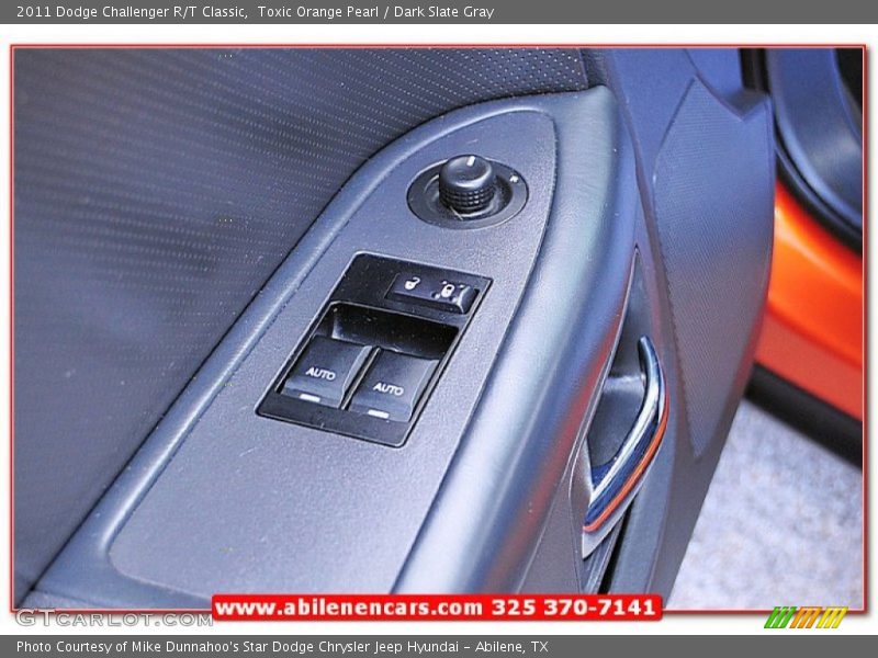 Toxic Orange Pearl / Dark Slate Gray 2011 Dodge Challenger R/T Classic