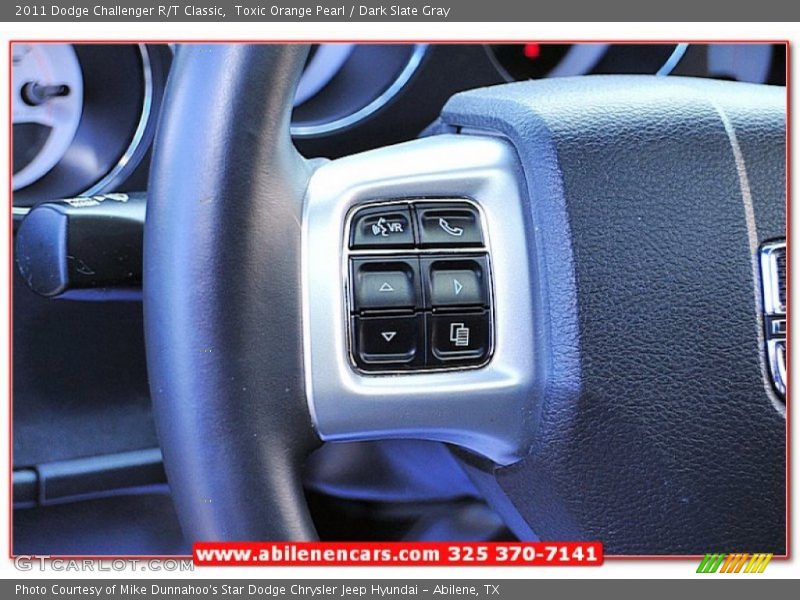 Toxic Orange Pearl / Dark Slate Gray 2011 Dodge Challenger R/T Classic
