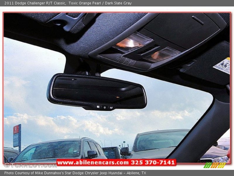 Toxic Orange Pearl / Dark Slate Gray 2011 Dodge Challenger R/T Classic