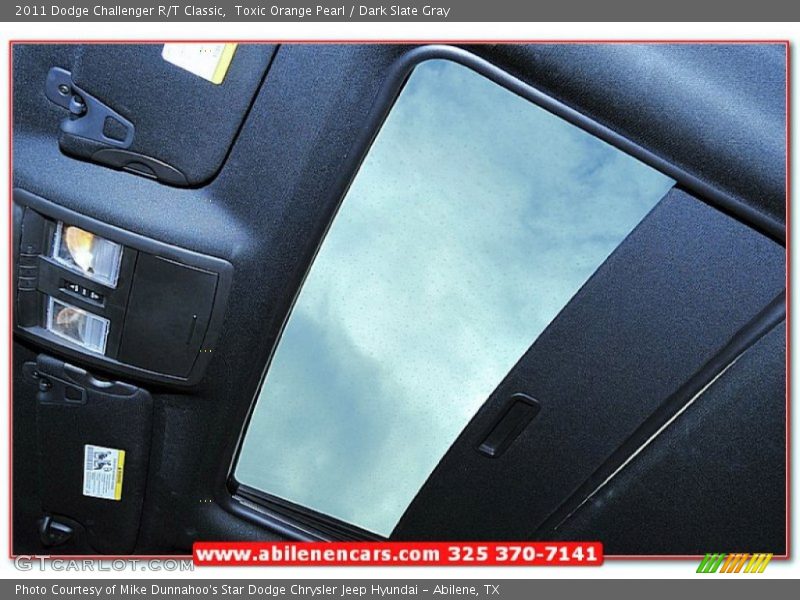 Toxic Orange Pearl / Dark Slate Gray 2011 Dodge Challenger R/T Classic
