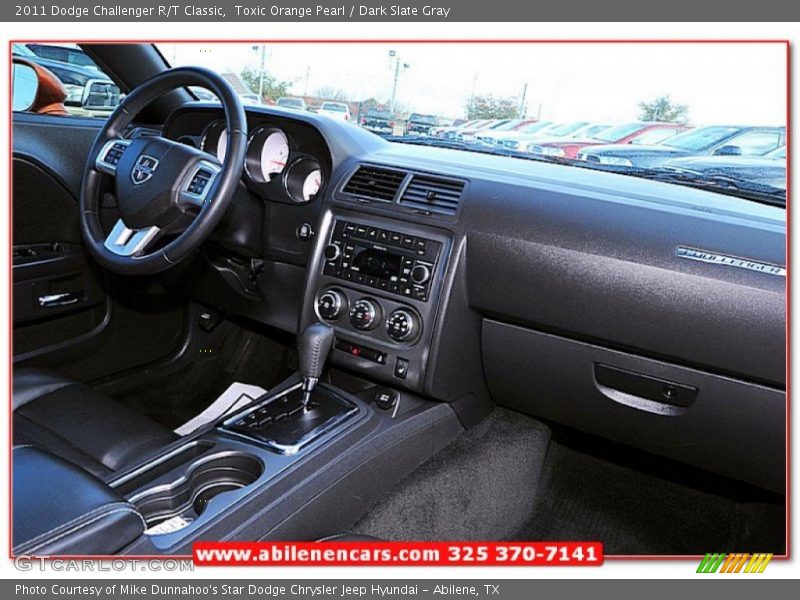 Toxic Orange Pearl / Dark Slate Gray 2011 Dodge Challenger R/T Classic
