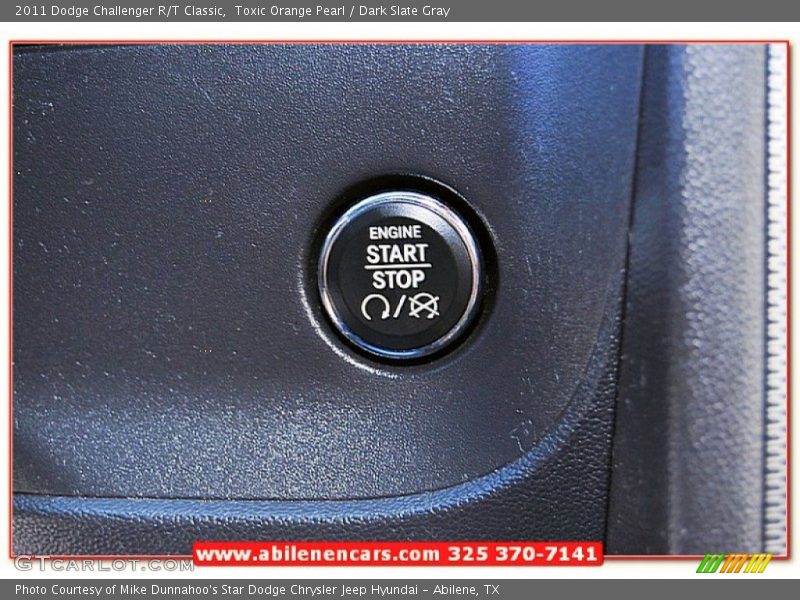 Toxic Orange Pearl / Dark Slate Gray 2011 Dodge Challenger R/T Classic