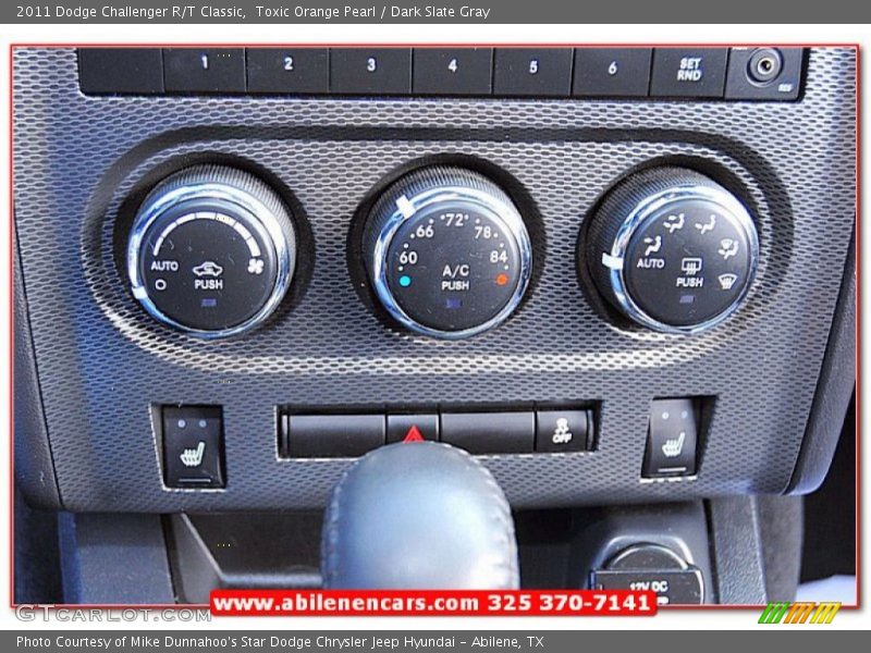 Toxic Orange Pearl / Dark Slate Gray 2011 Dodge Challenger R/T Classic