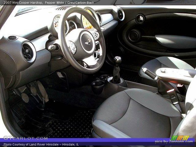 Pepper White / Grey/Carbon Black 2007 Mini Cooper Hardtop