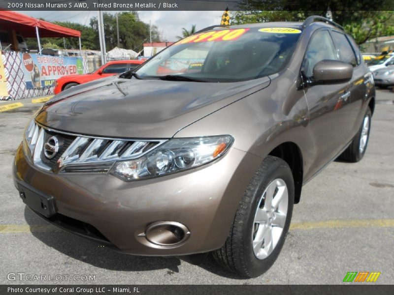 Tinted Bronze Metallic / Black 2009 Nissan Murano S AWD