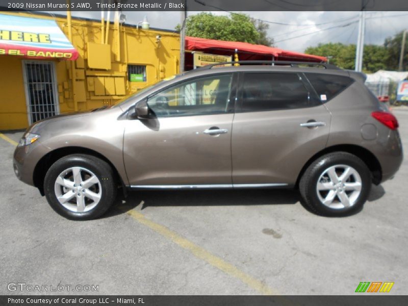 Tinted Bronze Metallic / Black 2009 Nissan Murano S AWD