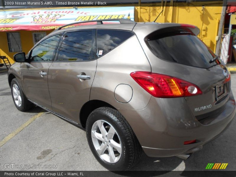 Tinted Bronze Metallic / Black 2009 Nissan Murano S AWD