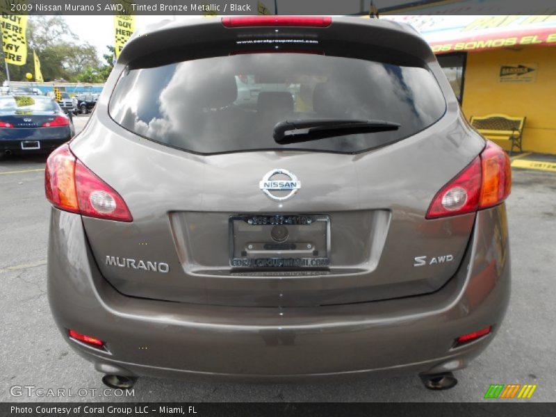 Tinted Bronze Metallic / Black 2009 Nissan Murano S AWD
