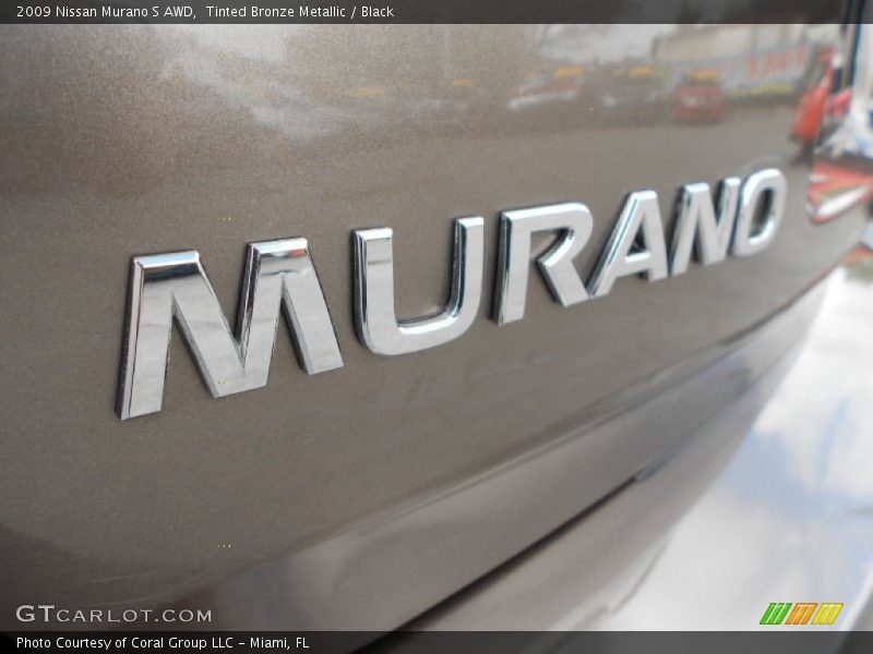 Tinted Bronze Metallic / Black 2009 Nissan Murano S AWD