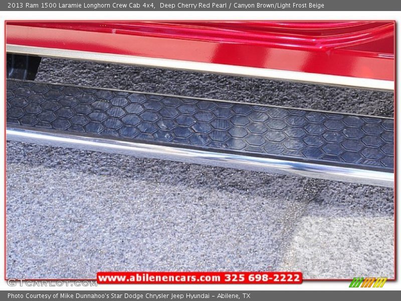 Deep Cherry Red Pearl / Canyon Brown/Light Frost Beige 2013 Ram 1500 Laramie Longhorn Crew Cab 4x4