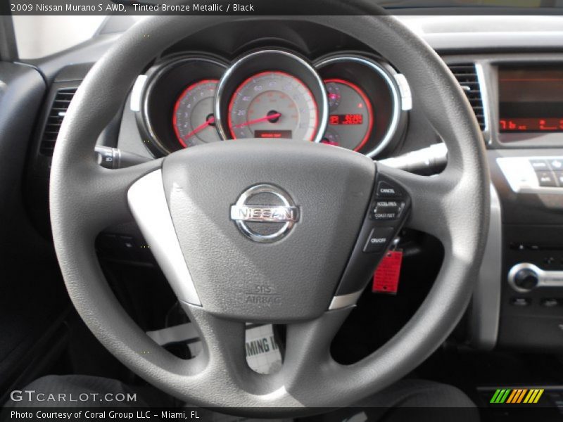 Tinted Bronze Metallic / Black 2009 Nissan Murano S AWD
