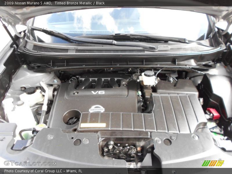 Tinted Bronze Metallic / Black 2009 Nissan Murano S AWD