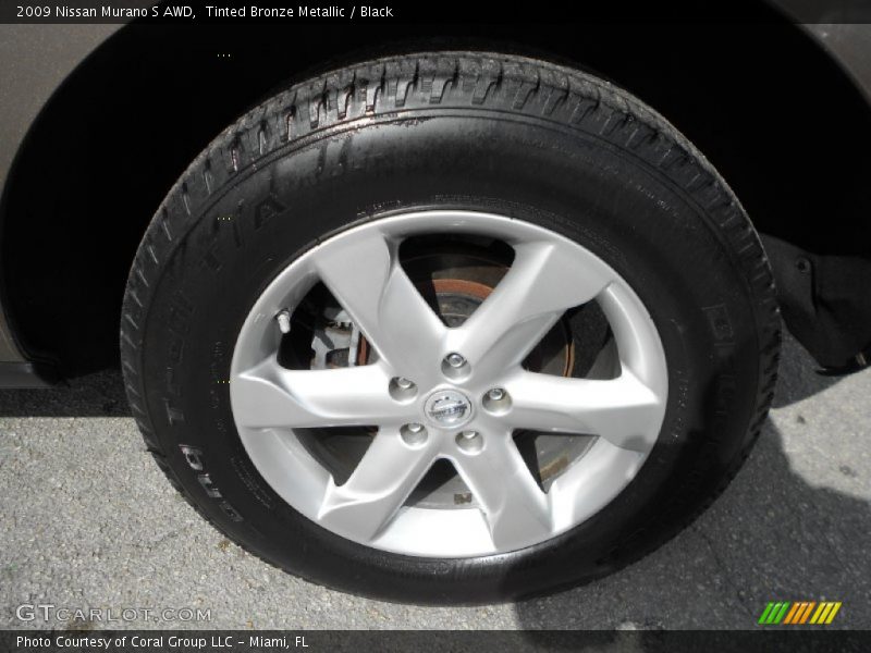 Tinted Bronze Metallic / Black 2009 Nissan Murano S AWD
