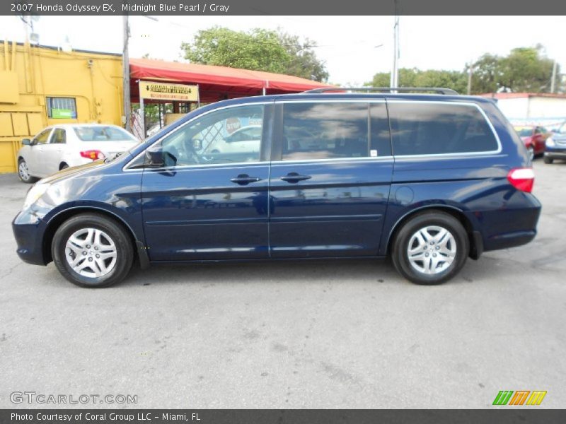 Midnight Blue Pearl / Gray 2007 Honda Odyssey EX