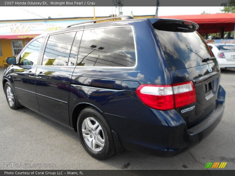 Midnight Blue Pearl / Gray 2007 Honda Odyssey EX