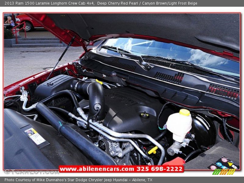 Deep Cherry Red Pearl / Canyon Brown/Light Frost Beige 2013 Ram 1500 Laramie Longhorn Crew Cab 4x4