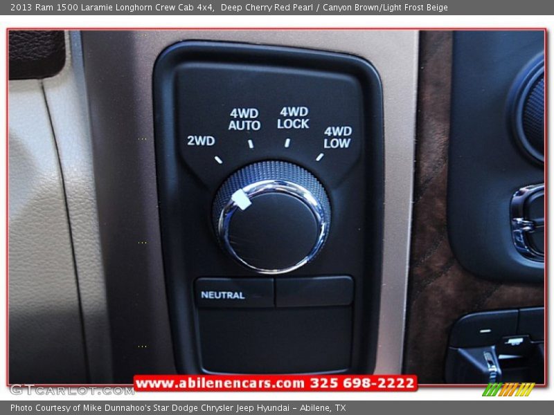 Deep Cherry Red Pearl / Canyon Brown/Light Frost Beige 2013 Ram 1500 Laramie Longhorn Crew Cab 4x4