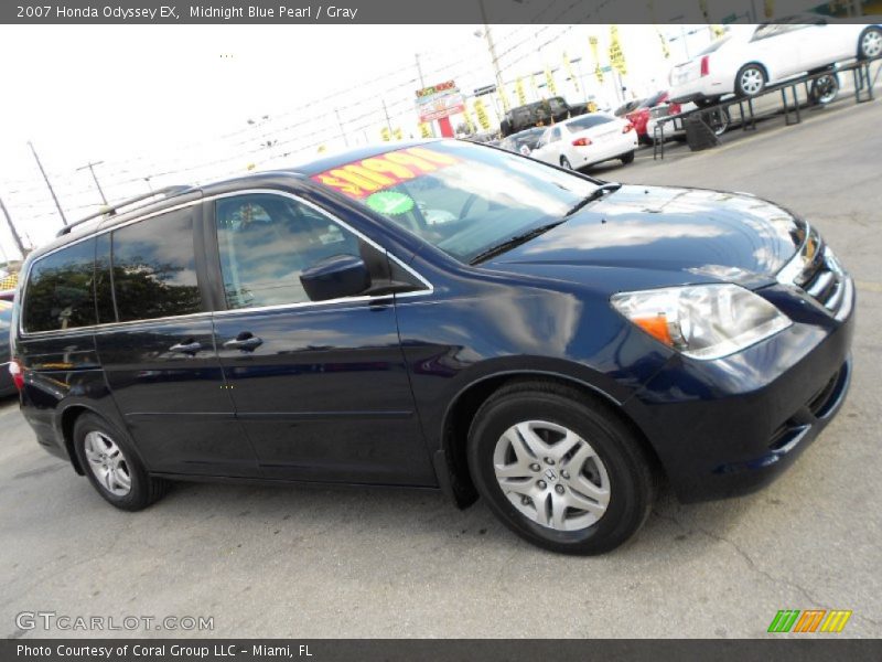 Midnight Blue Pearl / Gray 2007 Honda Odyssey EX