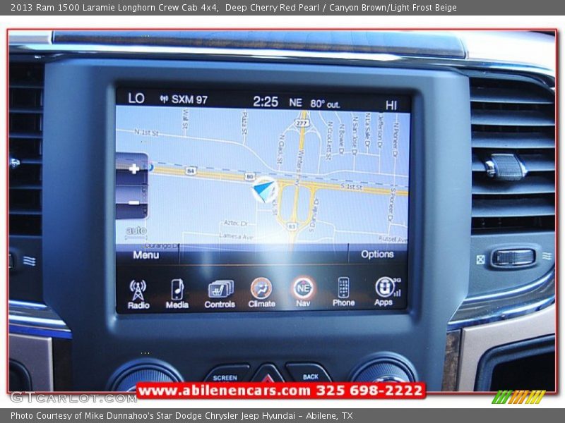 Deep Cherry Red Pearl / Canyon Brown/Light Frost Beige 2013 Ram 1500 Laramie Longhorn Crew Cab 4x4