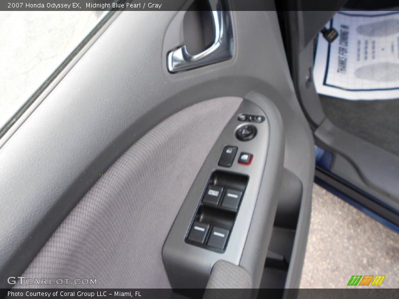 Midnight Blue Pearl / Gray 2007 Honda Odyssey EX