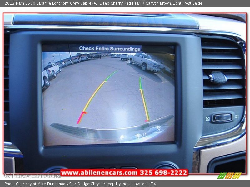 Deep Cherry Red Pearl / Canyon Brown/Light Frost Beige 2013 Ram 1500 Laramie Longhorn Crew Cab 4x4