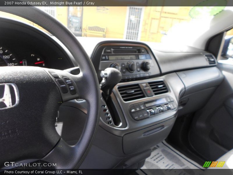 Midnight Blue Pearl / Gray 2007 Honda Odyssey EX