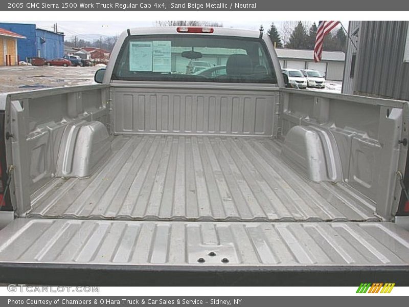 Sand Beige Metallic / Neutral 2005 GMC Sierra 1500 Work Truck Regular Cab 4x4