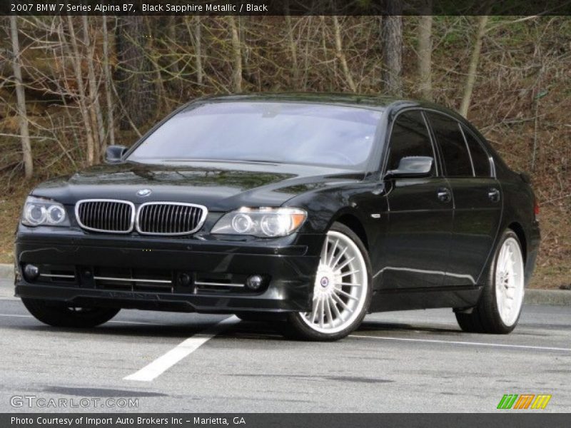 Black Sapphire Metallic / Black 2007 BMW 7 Series Alpina B7