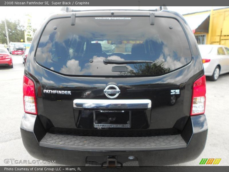 Super Black / Graphite 2008 Nissan Pathfinder SE